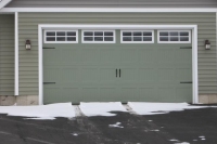 Haas-Sectional-Garage-Door-Green-6-Pane-Window-Hinges-and-Handles-2